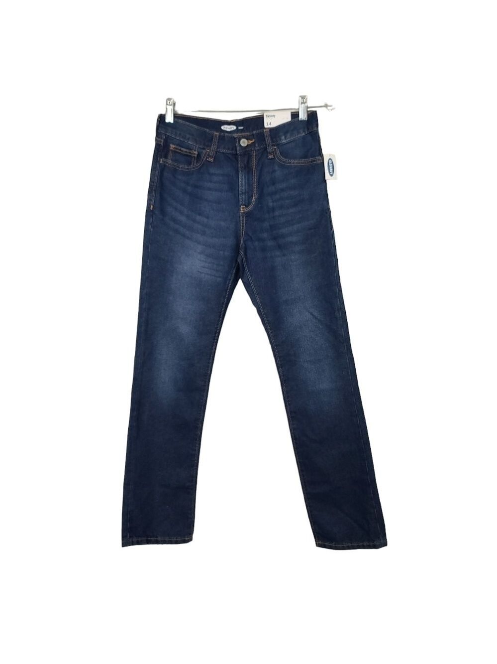NWT Old Navy Skinny Blue Med Wash Adjustable Waist Jeans 14